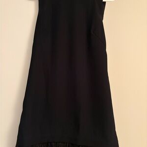 Club Monaco Black Dress with Feathers